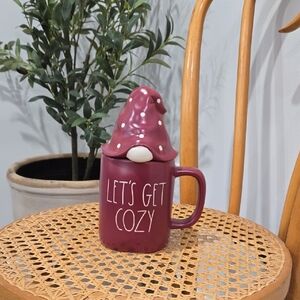 Rae Dunn "Let's Get Cozy" Mug with Gnome Lid